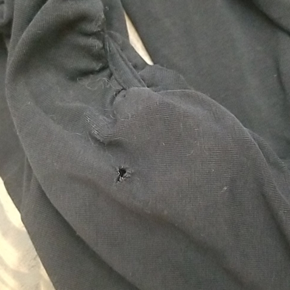 Athleta Black Scrunched Leg Capri Medium - Picture 8 of 8